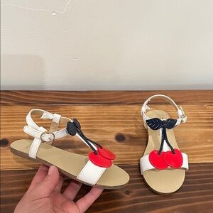 Janie and Jack Cherry Sandals Size 10